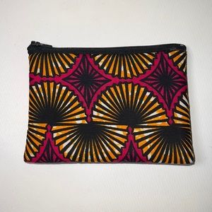 NWT Handmade African Zippered Purse - 6.25” x 4.5”